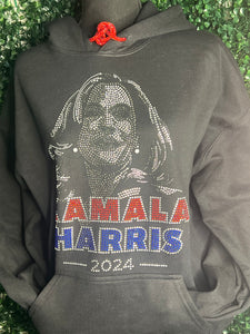 Kamala Harris Rhinestone Hoodie