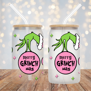 Grinch Christmas Tumbler - Merry Grinchmas w/ Ornament