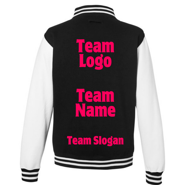 Custom Football Team Varsity Jacket (Bling/Glitter)