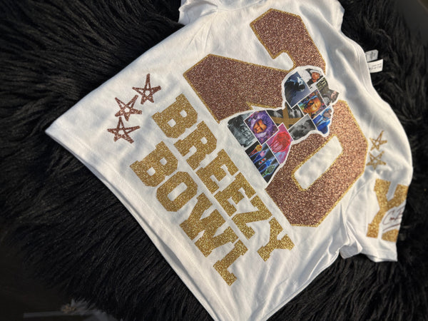 Concert Fitted Crop Top - Repeated Text