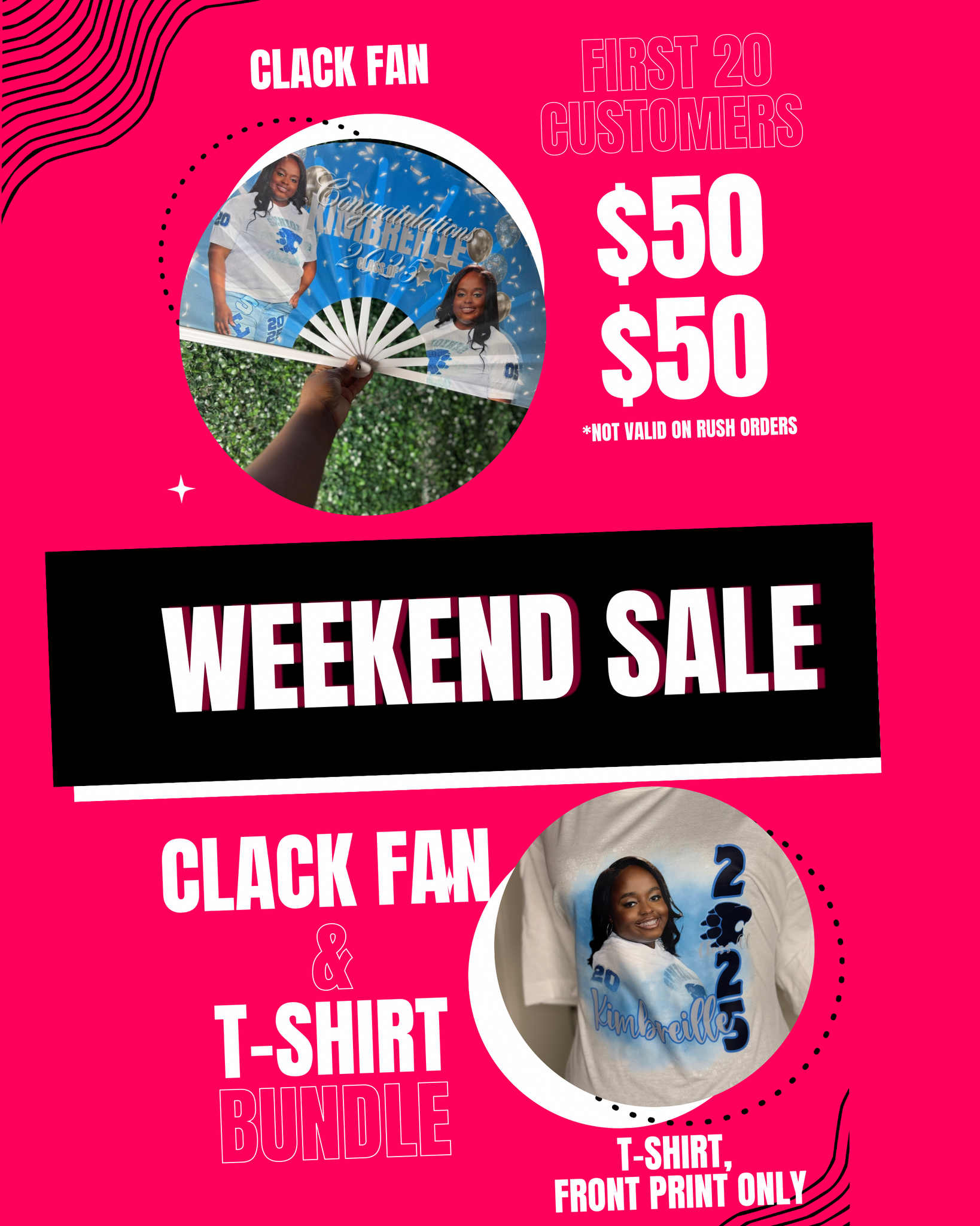 Clack Fan & T-Shirt Bundle