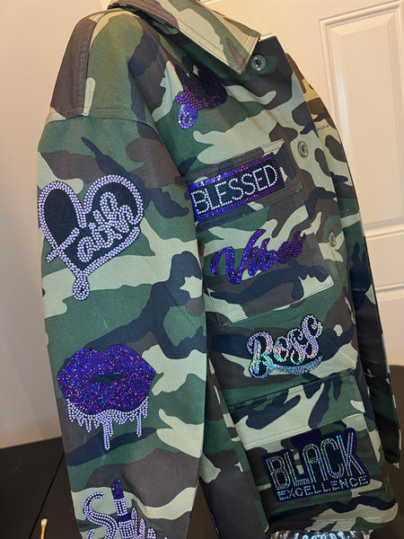 Blessed Queen Camo Jacket