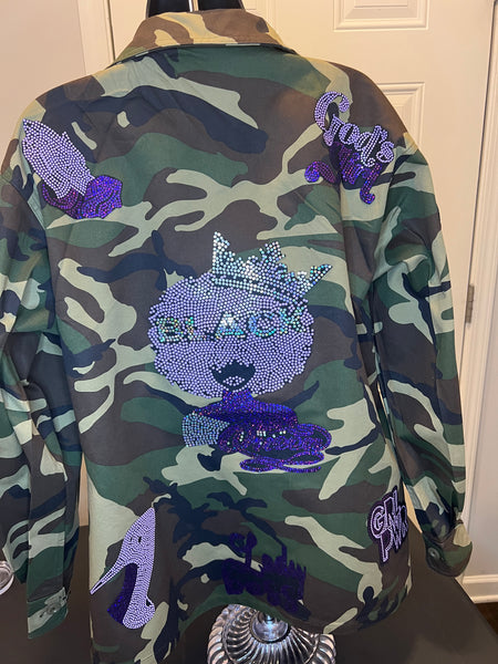 Blessed Queen Camo Jacket