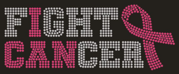 Hotfix Rhinestone Transfer: Fight Cancer (I CAN)